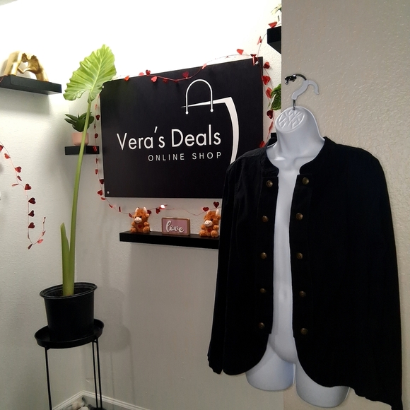 Torrid Black Women's Blazer with Gold Buttons - Picture 4 of 14